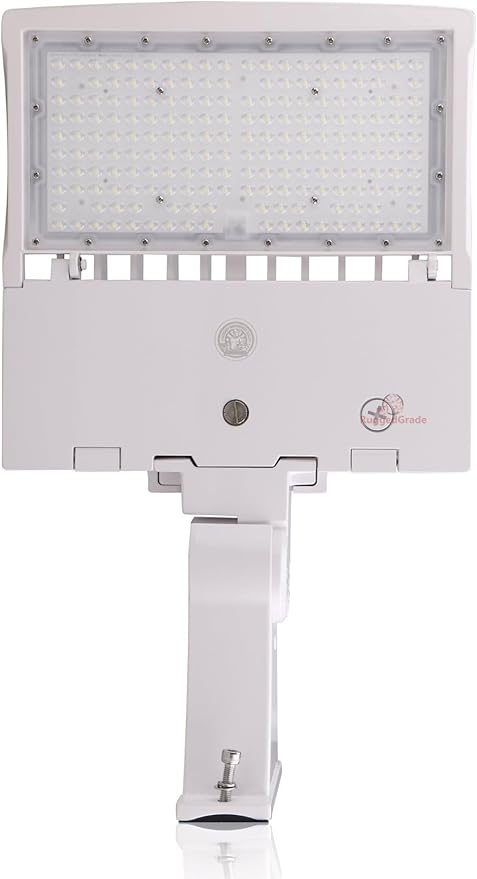 150 Watt LED NextGen III Parking Lot Lights - 21,000 Lumen - 5000K - Direct Arm Mount - with photocell - White Housing