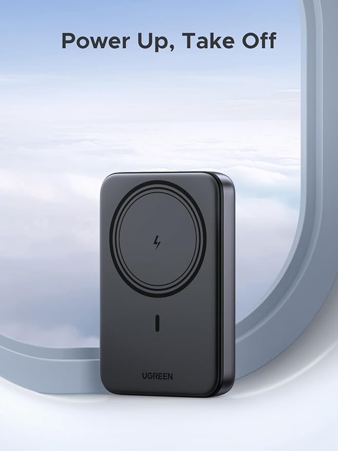 UGREEN Magnetic Power Bank,10,000mAh Wireless Portable Charger, PD 20W Fast Charging Battery Pack with USB-C for Magsafe, iPhone 16/16 Pro/15/15 Plus/15 Pro/15 Pro Max, iPhone14/13/12 Series