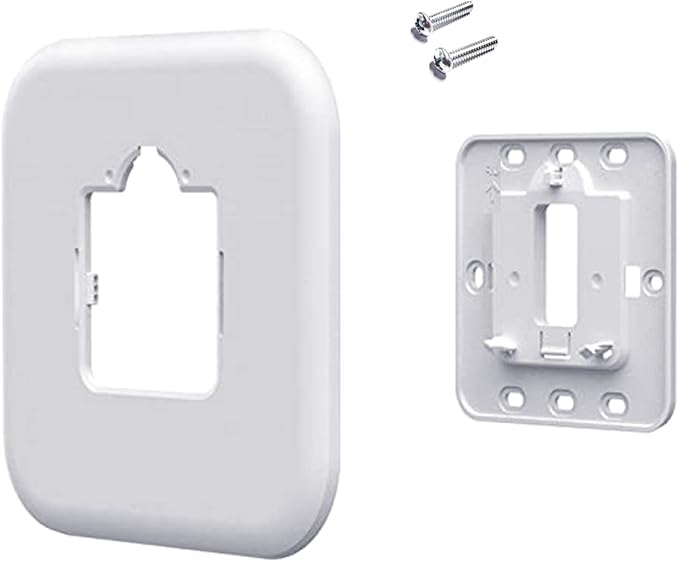 THP2400A1080 Large Cover Plate & Electrical Box Adaptor for T-Series Thermostats, White (2)