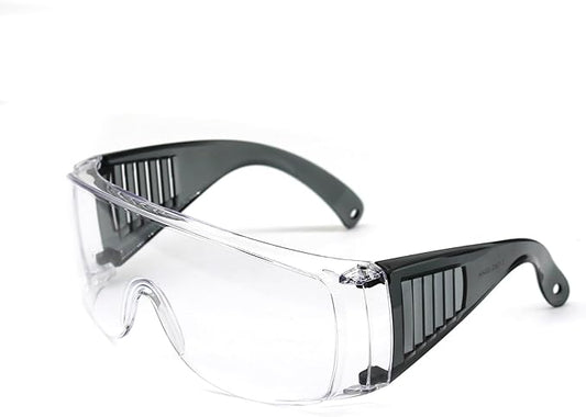 JING LEI Anti Fog Safety Glasses, Safety Goggles Over Eyeglasses, Anti Dust Impact Scratch Resistant Splash Proof Chemical Wrap Around Eye Protection for Lab Nurses Workers Architect Men and Women