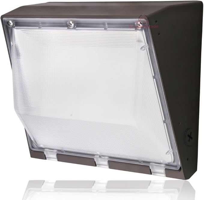 RuggedGrade 120W LED Wall Pack - Durado Blade Series - 11,400 Lumens - 5000K Bright White - Semi Cut-Off - with Photocell - Black Housing - DLC 5.1 Premium