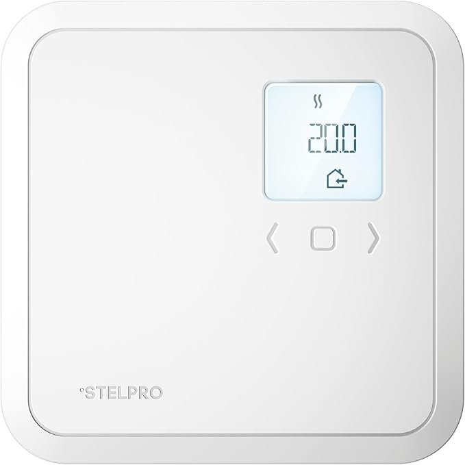 Programmable Electronic Thermostat for Baseboards and Convectors, Accurate Temperature Control, Energy Efficient - 4000W/240V - White (ST402P - 4000W)
