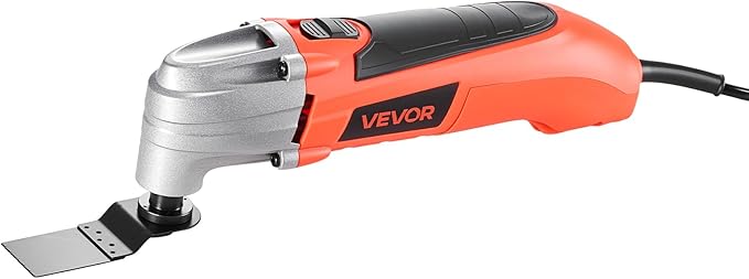 VEVOR Oscillating Tool Multitool, 2.2Amps 22,000 OPM Electric Oscillating Multi Tool Kit Corded with 2.8° Oscillating Angle, 7PCS Saw Accessories for Cutting, Scraping, Sanding, Floor Stripping