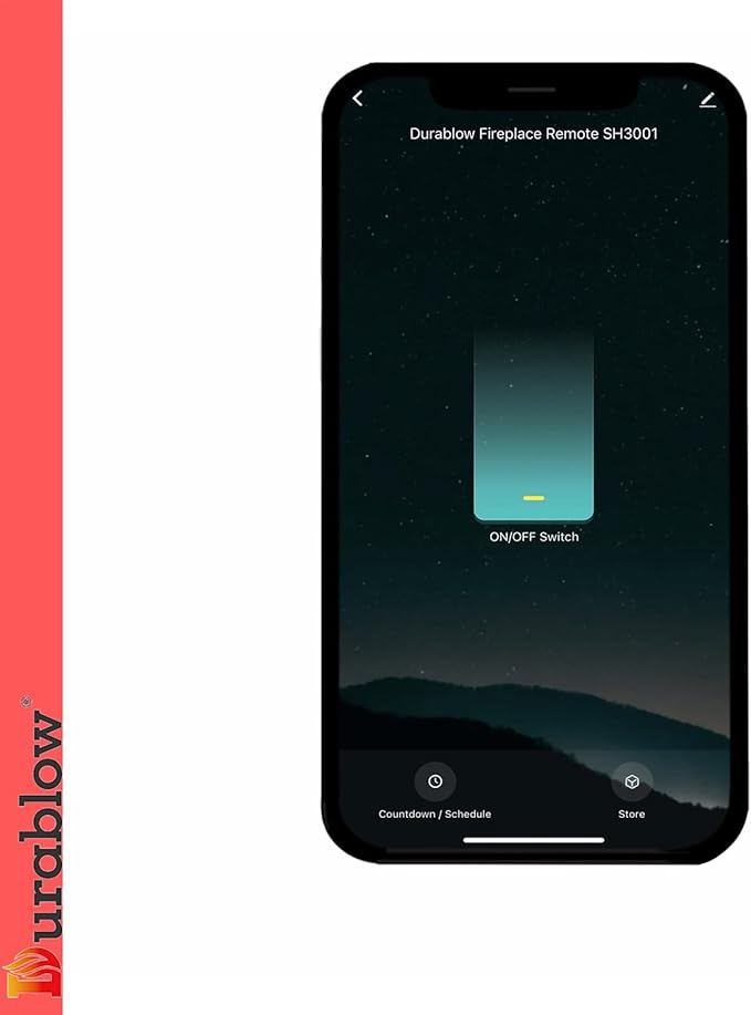 Durablow SH3001 On/Off WiFi Gas Fireplace Remote Control for Millivolt Valve IPI, Smart Home, Compatible with Alexa, Google Home, Samsung SmartThings, IFTTT, Siri, WiFi Smart Gas Fireplace + Timer