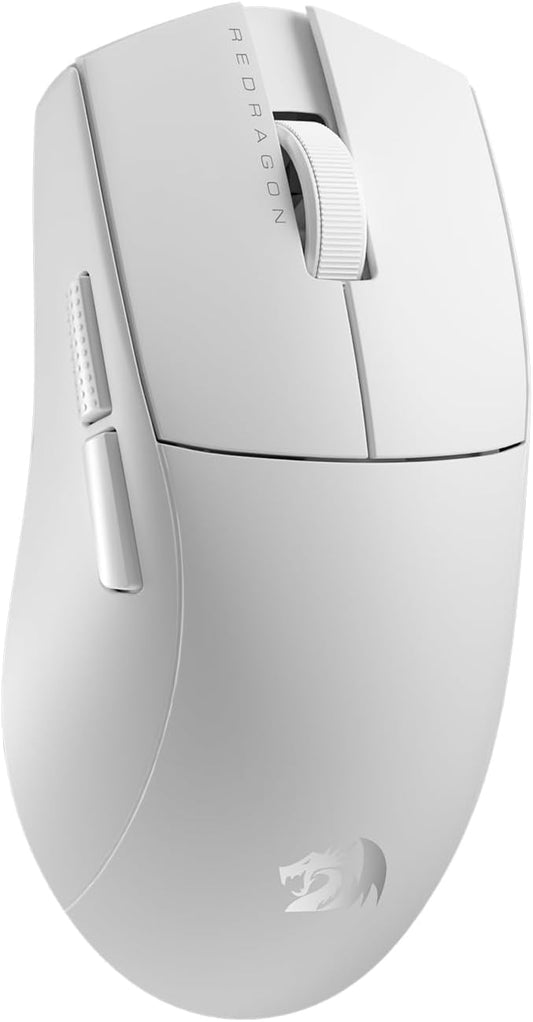 Redragon M916 PRO 3-Mode Wireless Gaming Mouse, 49G Ultra-Light 26K DPI Mouse w/Ergonomic Natural Grip Build, Full Programmable Buttons, Software Supports DIY Keybinds & DPI