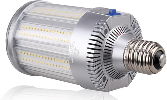 RuggedGrade Aries IV Series 120W LED Corn Light Bulb | 16,400 Lumens | 5000K | E39 Base | 277-480V High Voltage LED Bulb | DLC 5.1 Premium
