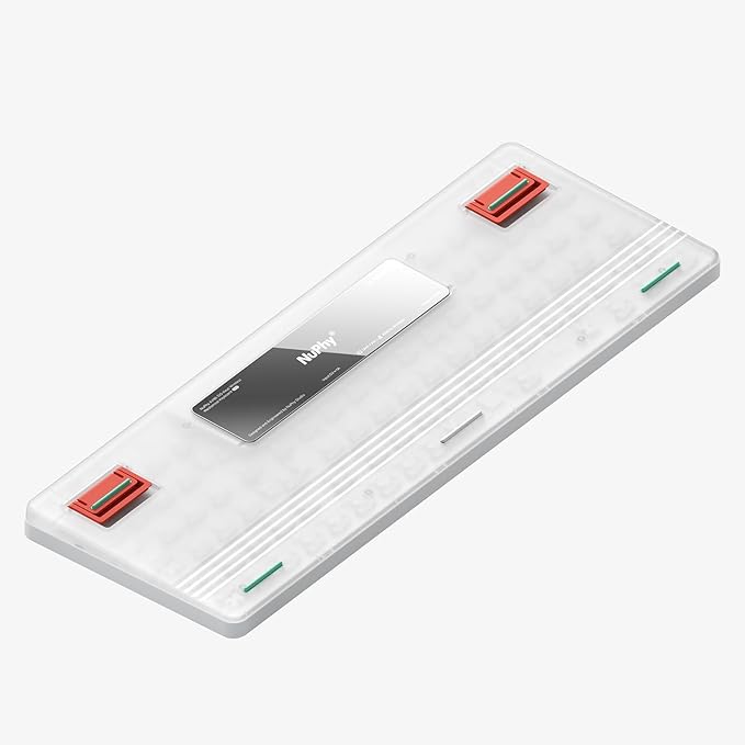 nuphy Air96 V2 Wireless Mechanical Keyboard,100 Keys RGB Backlit Keyboard,Supports Bluetooth 5.1,2.4G and Wired Connection,for PC/Laptop/Windows/Mac -White Gateron Blue Switch