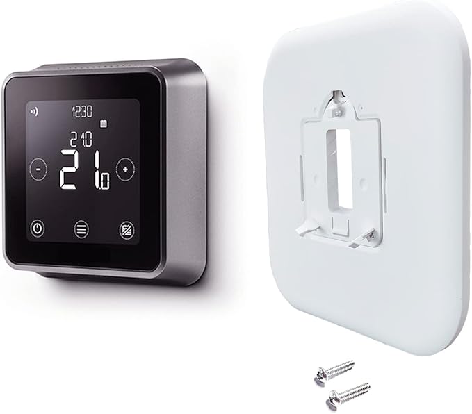 THP2400A1080 Large Cover Plate & Electrical Box Adaptor for T-Series Thermostats, White (2)