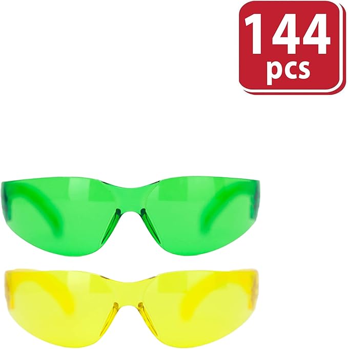 BISON LIFE Keystone Color Lens Safety Glasses | Anti Scratch | Impact Resistance | ANSI Z87.1 Standard | UV 400 Protection