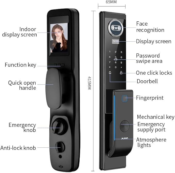 M-05 face Recognition Automatic Fingerprint Lock Household Electronic Door Lock Password Smart Lock