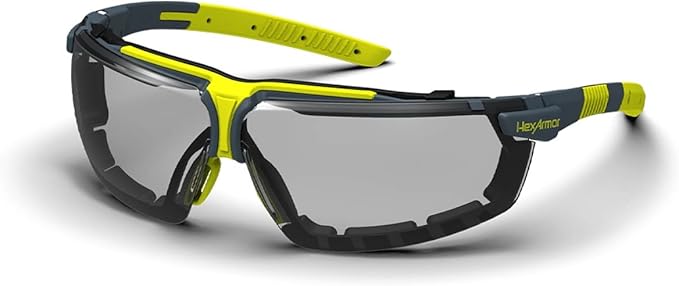 HexArmor VS300 Safety Glasses with Adjustable Side Arms Z87+ for Men and Women