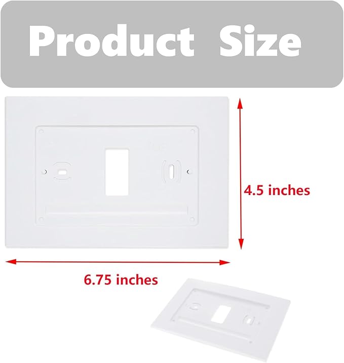 F61-2663 Wall Plate for Sen si Wi-Fi Programmable Thermostat,Hand Control, White (5)