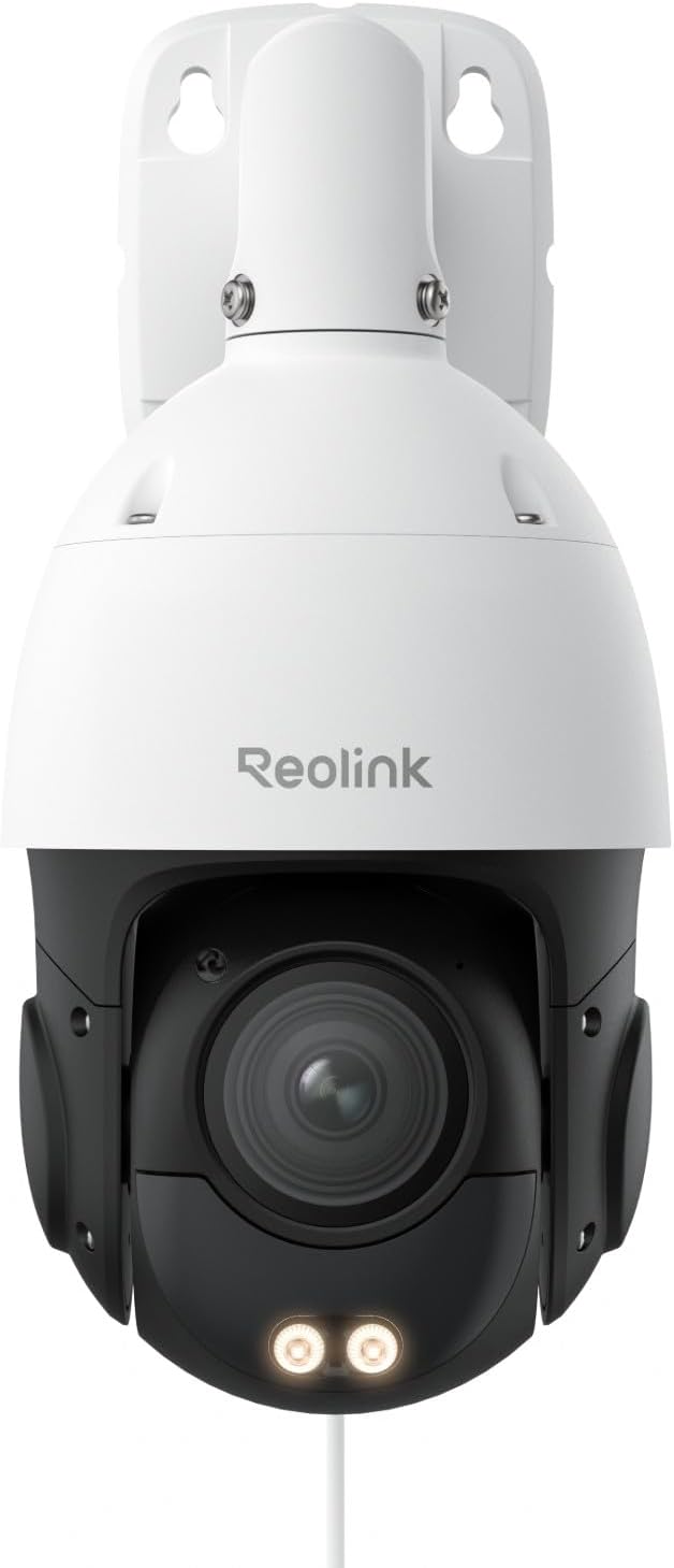 REOLINK Smart 4K/8MP UHD PTZ Dome Security Camera with Cutting-Edge 16X Optical Zoom, Spotlights Color Night Vision, Person/Vehicle/Animal Detection, 2 Way Talk, 24/7 Recording
