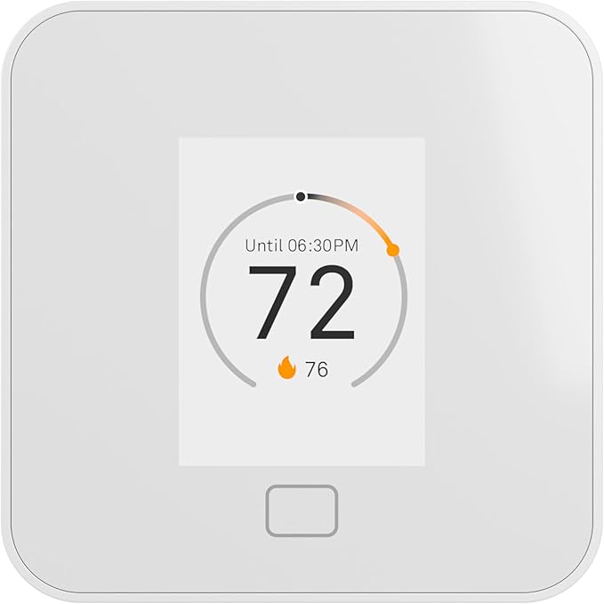 Lux TQ1 Smart Digital Thermostat for Home, Programmable WiFi with Matter Protocol for Temperature Control, DIY Install, C-Wire or Power Bridge Required - Works with Apple Home and Google Home