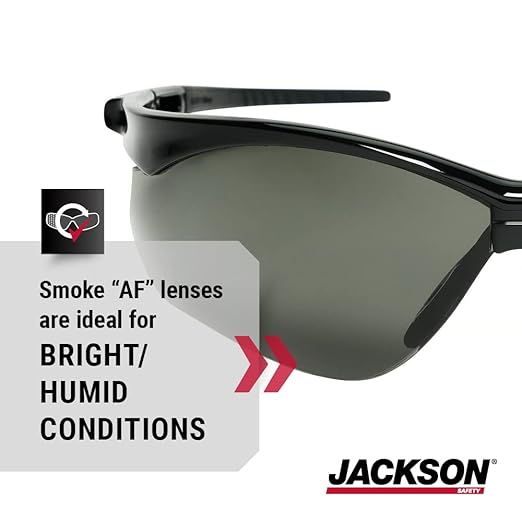 Jackson Safety SG Safety Glasses - Eye Protection for Men & Women - ANSI Z87.1 - Pack of 12 (Multiple Styles)