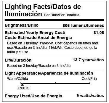 Lighting EVER LED Smart Light Bulbs, Compatible with Alexa and Google Assistant, 60 Watt Equivalent, Dimmable with App (Not Support Traditional Dimmers), Warm White 2700K, A19 E26, 2.4GHz WiFi Only