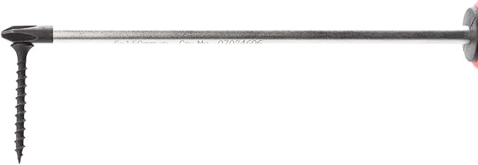 MAXPOWER 6-piece Magnetic Screwdriver Set Commercial Grade Phillips & Slotted Comfort Grip Screw Drivers with Pouch