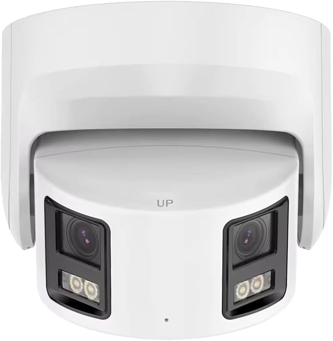 Anpviz 4K PoE Wide Angle Security Camera, Panoramic 180° IP Dual-Lens Dome Camera Outdoor with Human/Vehicle Detection, Starlight Sensor, Two Way Talk (Compatible K/I-Series NVRs)