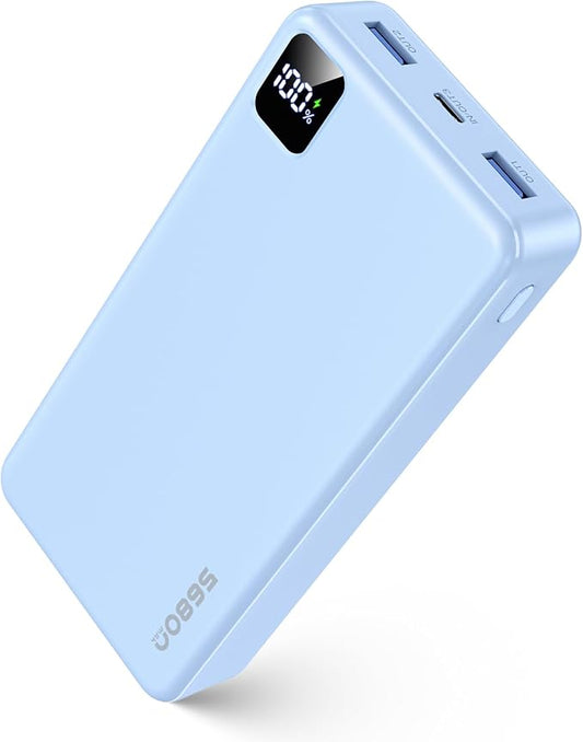 Portable Charger Power Bank 56800mAh Battery Pack-22.5W Fast Charging with USB C & LED Display, 3 Outputs High Capacity Portable Power Bank for iPhone 16/15/14/13 Series, Samsung, iPad etc