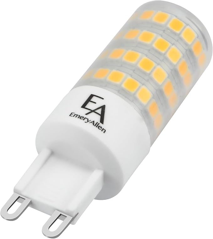 EmeryAllen G9 Base, 5.0Watt (60W Equivalent) Dimmable Miniature Bi-Pin | JA8 Compliant LED Light Bulb |120V- 550 Lumens |2700K |1 Pcs