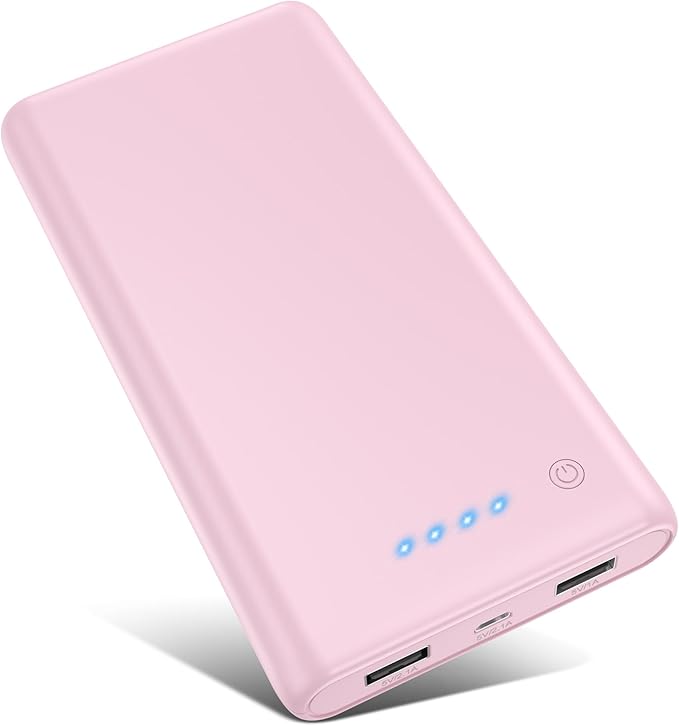 Portable Charger Power Bank 26800mah,Ultra-High Capacity Safer External Cell Phone Battery Pack,2 USB Output High Speed Charging Power bank Compatible with iPhone 16/15/14/13/12 Samsung Android-Pink