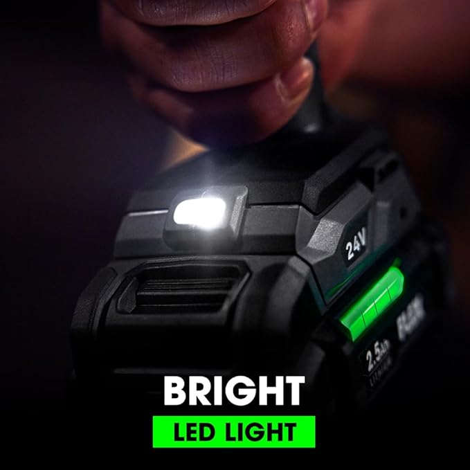 FLEX 24V Brushless Cordless 1/2-Inch 750 In-Lbs Torque 2-Speed Hammer Drill Tool Only, Battery and Charger Not Included - FX1251-Z