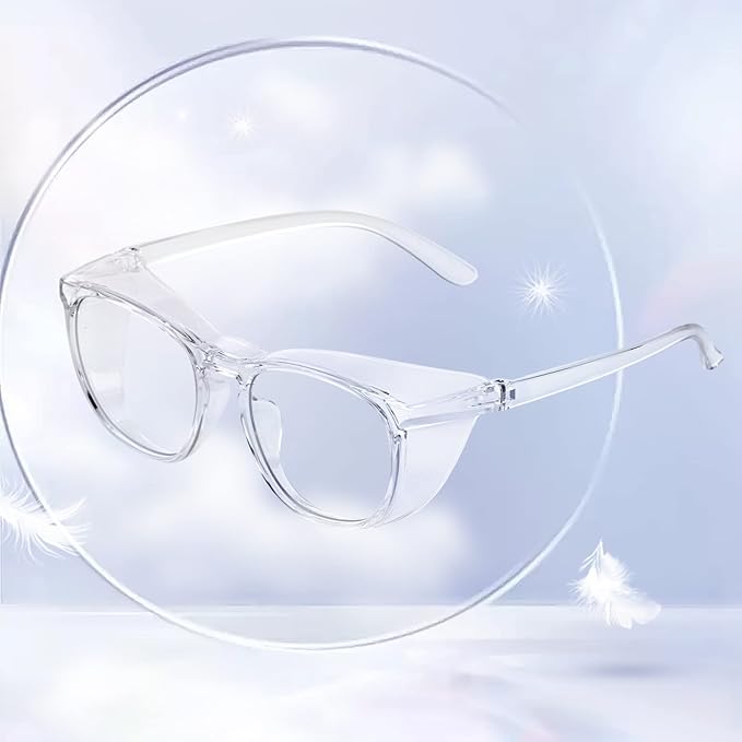 JING LEI Safety Glasses Goggles Anti-Fog UV400 Dust Protection Fashionable Pollen Glasses Lab Goggles for Women & Men