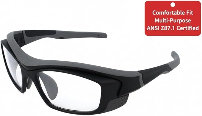 NITRO - Safety Glasses Protective Eyewear for Men and Women - ANSI z87.1 Safety Glasses - Impact Resistant, Comfortable Eye Protection for Industrial, Construction, Consumer, and Sports