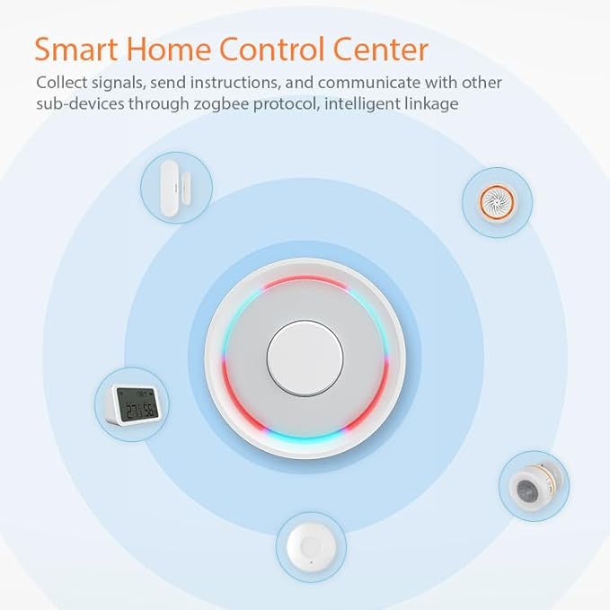 Wired Tuya Zigbee 3.0 Hub - All-in-One Home Remote Controller for Tuya Smart Devices, Homebridge, Zigbee Gateway, Compatible with Apple HomeKit and Alexa/Google Assistant