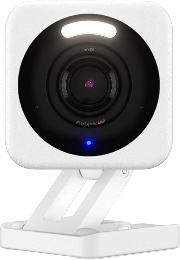 WYZE Cam v4, 2.5K QHD WiFi Indoor/Outdoor Smart Home Security Camera, Pet/Baby Monitor, Motion Activated Spotlight/Siren, Color Night Vision, 2-Way Audio, Works with Alexa & Google, Free Expert Help