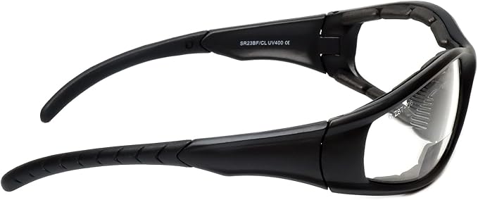 Calabria 23BF Sportster BiFocal Reading Safety Glasses Men Women UV Protection Wind Debris Anti Fog Slip Nylon Shatterproof