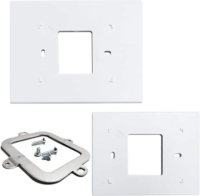 THP2400A1027W Thermostat Wall Plate Back Plate White Cover Assembly (2)