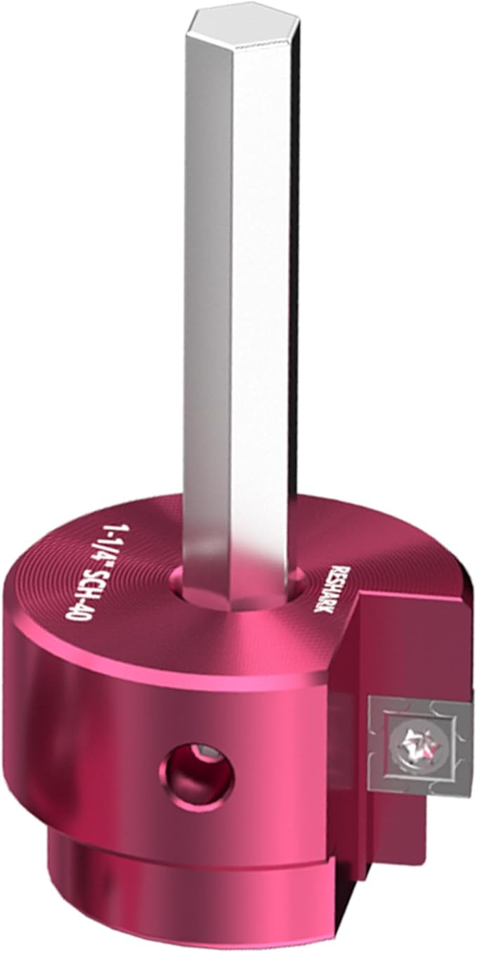 1 1/4 Inch PVC Pipe Reamer, PVC Fitsting Saver, Plastic Pipe Fitsting Reamer Socket Saver Plumbing Tool for Schedule 40 Fits Standard 1/2" Drill