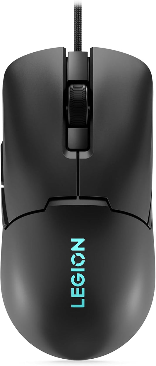 Lenovo Legion M300s RGB Wired Gaming Mouse - 8,000 DPI Adjustable Sensor, 6 Programmable Buttons & 20-Million Clicks Durability with Optimized Comfort (Black)
