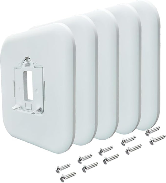 THP2400A1080 Large Cover Plate & Electrical Box Adaptor for T-Series Thermostats, White (4)
