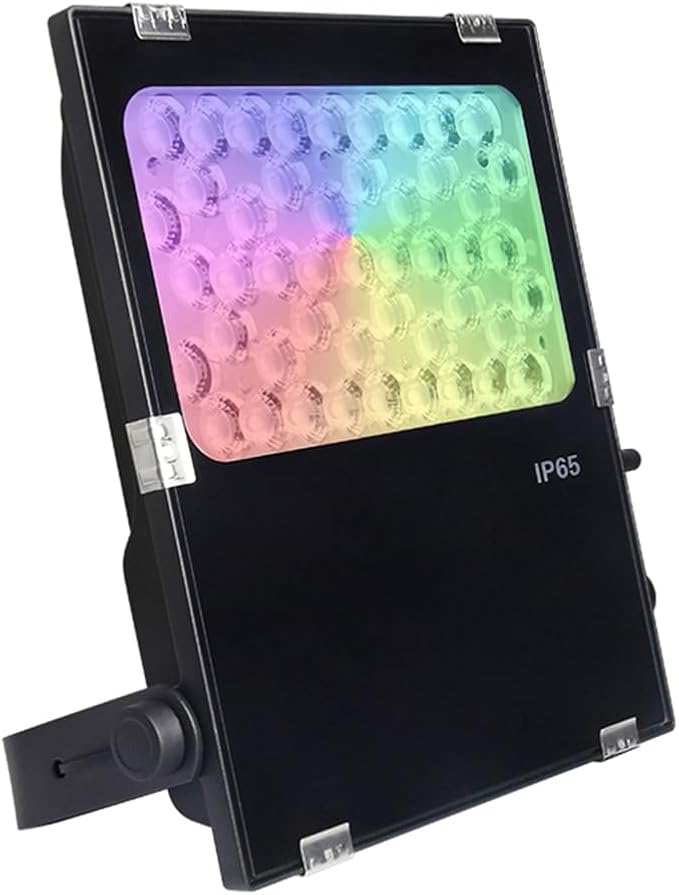 LGIDTECH FUTC06 Miboxer 50W RGBCCT Outdoor LED Landscape Garden Spotlight AC100-240V 16 Million Colors Changing,Color Temperature Adjustable,Memory Function.APP Can't Control Directly