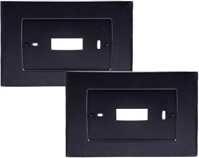 SA5B Wall Plate for Sen si Touch Wi-Fi Thermostat ST75,Black (2 PACK)