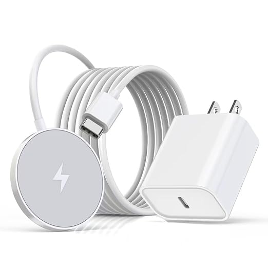 [MFi Certified ]iPhone 16 Magnetic Charger,6FT USB C i Phone 16 Wireless Charging Pad & Fast PD USB C Charging Block,Fast i Phone Apple Mag-Safe Charger for iPhone 16/16 Pro/Pro Max/15/14/13/12 Series