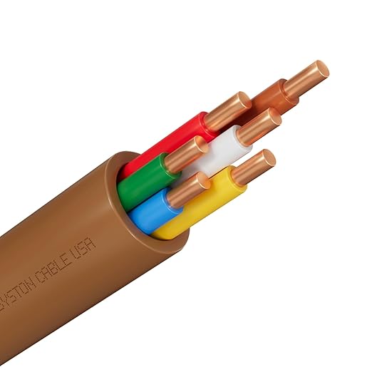 Syston 18/6 Thermostat Doorbell HVAC Heating Control Cable Wire, 100% Solid Copper Conductors CL3R/FT4/CMR Riser-Rated UL/ETL Listed, UV Resistant RoHS for Indoor/Outdoor Low Voltage Applications Use