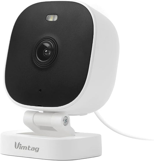 VIMTAG 5G/2.4G 2.5K Cameras for Home Security-Outdoor/Indoor Camera for Dog/Cat/Pet/Nanny/Baby, Wired, Color Night Vision, Free AI Detection, 2-Way Audio, 24/7 SD Recording,Support Alexa Cloud SD Card