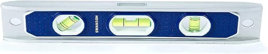 Swanson Tool Co TL002M 9-Inch Magnetic Die Cast Aluminum Torpedo Level with 3 Bubble Vials for 0°/90°/45° Measurements