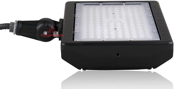 RuggedGrade 90W LED Flood Light | Kivo Series | 11,250 Lumens | 5000K Daylight | Outdoor Waterproof Security Light | 1/2 Inch Threaded Conduit Knuckle Mount | DLC 5.1 Premium