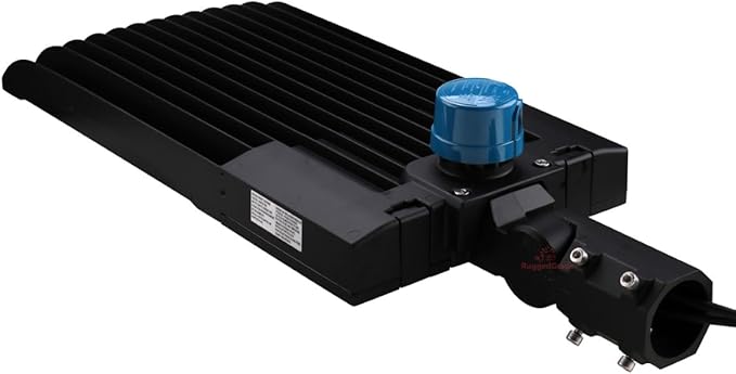 RuggedGrade 277-480V - 500 Watt NextGen III Series LED Shoebox Lights - 70,000 Lumen - 5000K - Slip fit - Black