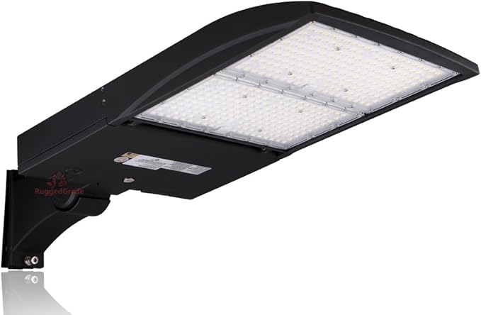 RuggedGrade High Voltage 277-480V - 42,000 Lumen - 300 watt NextGen III LED Shoebox Lights - Dimmable - NO Photocell -ARM Mount