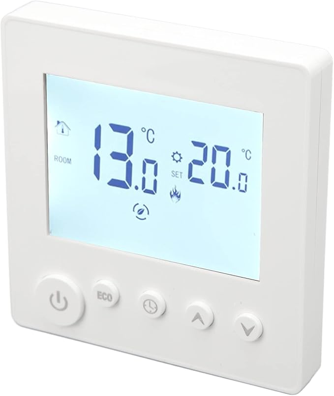 LCD Display Programmable Control Panel for Floor Heating Thermostat - Smart Home Heating Controller - Easy - Suitable for Home Use
