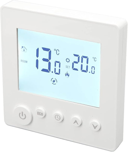 LCD Display Programmable Control Panel for Floor Heating Thermostat - Smart Home Heating Controller - Easy - Suitable for Home Use