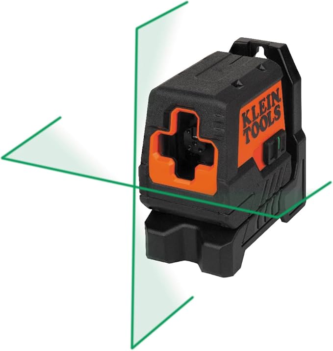 Klein Tools 93MCLG Self-Leveling Laser Level, Mini Cross-Line Level, Leveling Alignment Tool, Bright Green Horizontal and Vertical Lines
