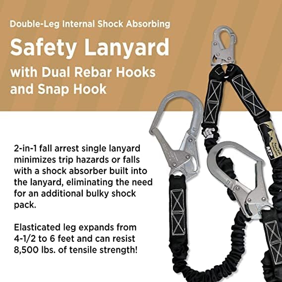 AFP Demon Fall Protection Comfortable Safety Harness (OSHA/ANSI PPE)