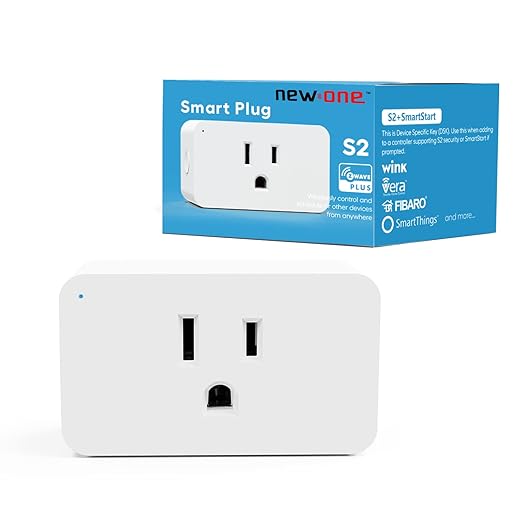 New One Z-Wave Plug 700 Series, Zwave Repeatert, Zwave Smart Plug Indoor, Z-Wave Hub Required, Compatible with Alexa, Google Assistant, SmartThings, Wink