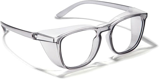 LianSan Oversize Anti-Fog Safety Glasses for Nurses, Z87.1 Certified Goggles for Women, Square UV Protection